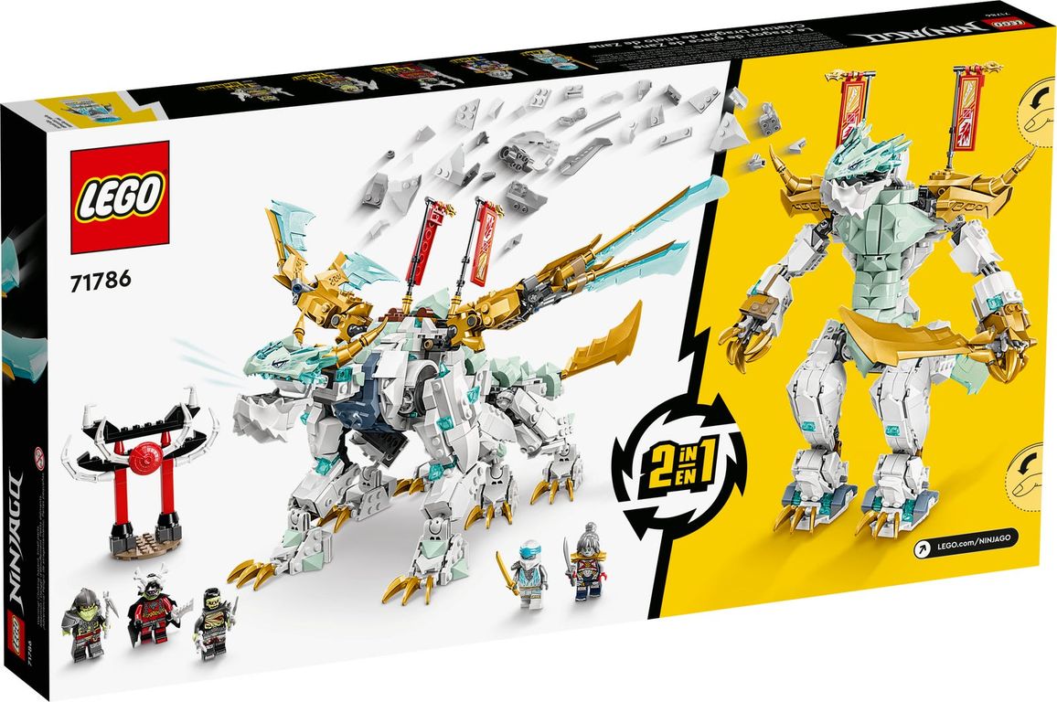 LEGO® Ninjago Zane’s Ice Dragon Creature back of the box