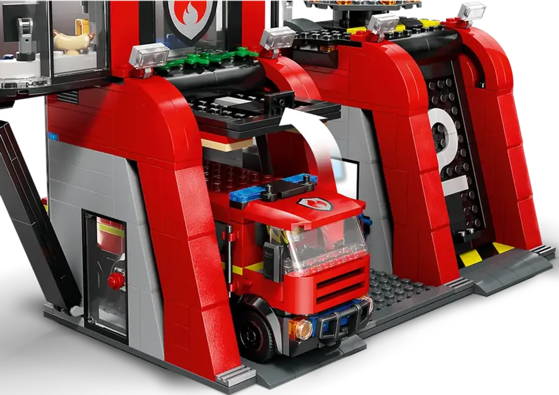 LEGO® City Fire Station with Fire Truck interior