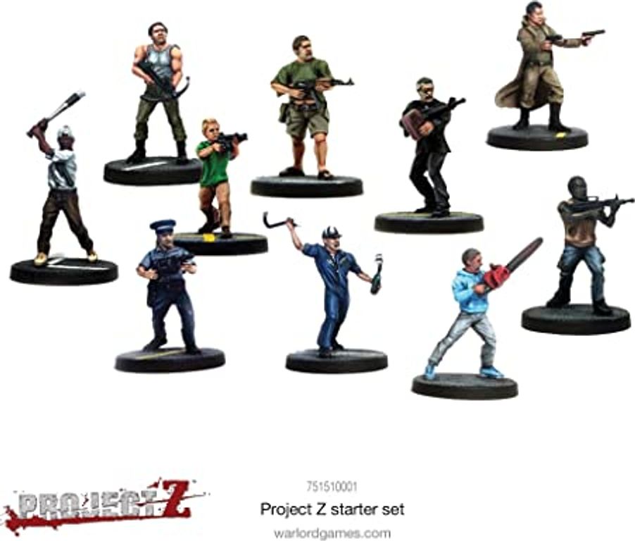 Project Z: The Zombie Miniatures Game miniatures