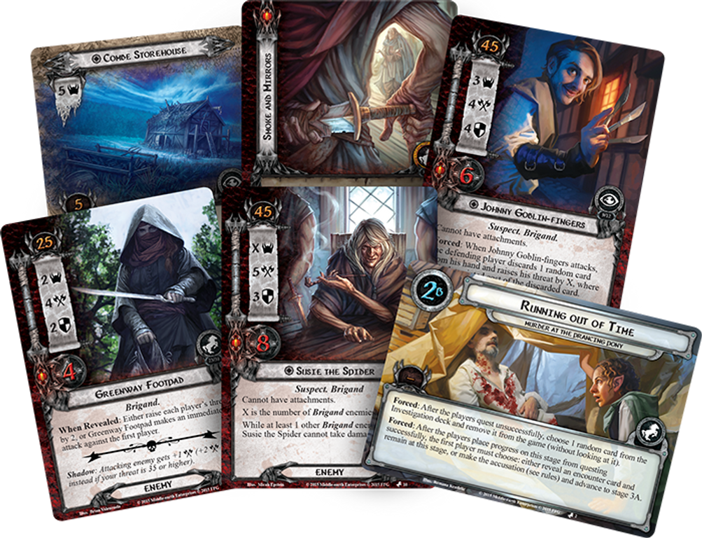 The Lord of the Rings: The Card Game - Murder at the Prancing Pony kaarten