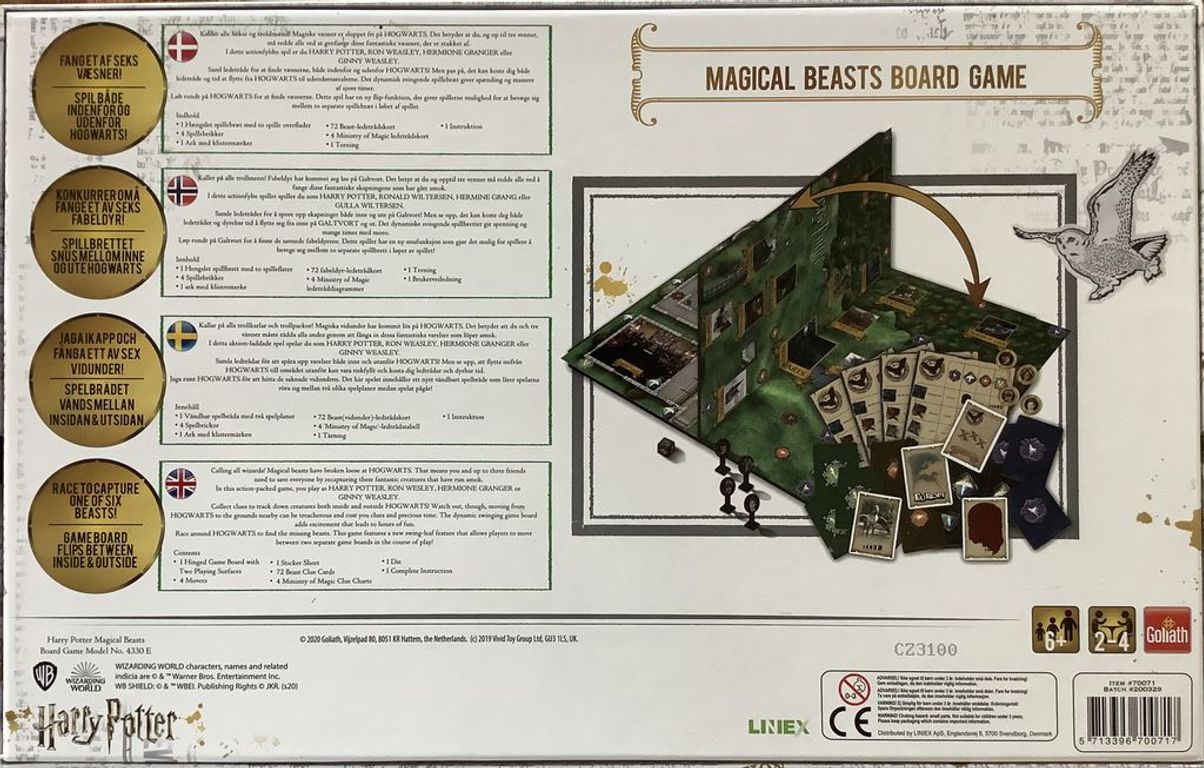 Harry Potter: Magical Beasts Board Game, Board Game