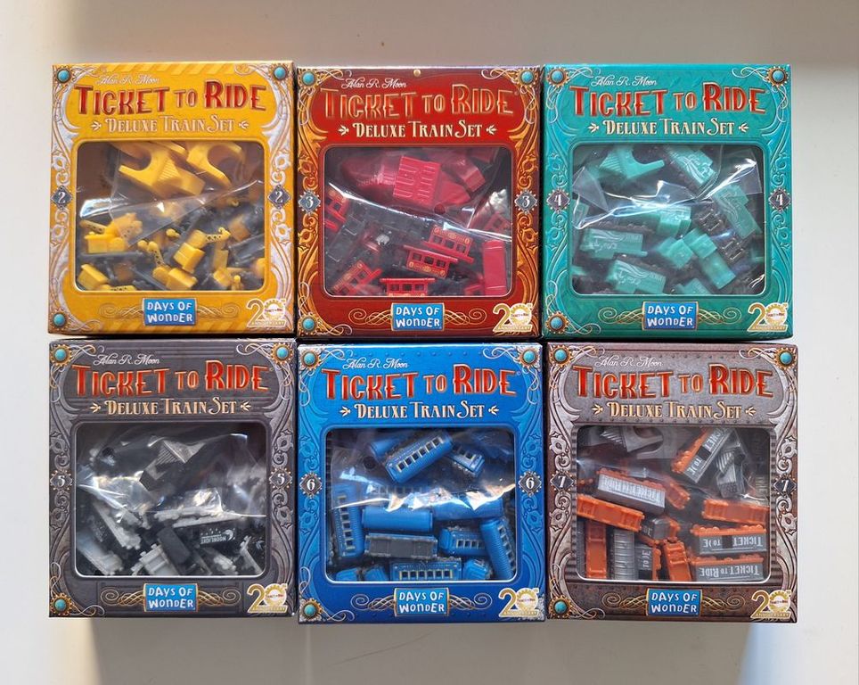 Ticket to Ride: Deluxe Train Set – 20th Anniversary scatola