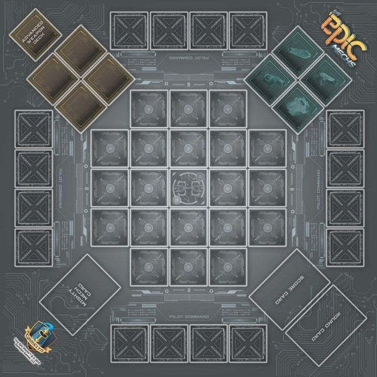 Tiny Epic Mechs: Playmat game board