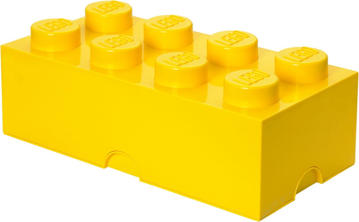 8-Stud Storage Brick – Yellow box