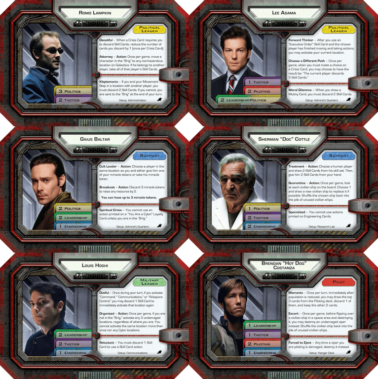 Battlestar Galactica: Daybreak Expansion kaarten