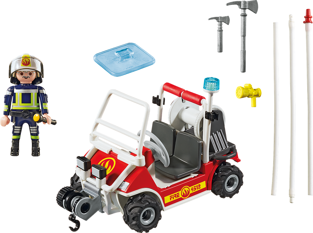Playmobil® City Action Fire Quad components