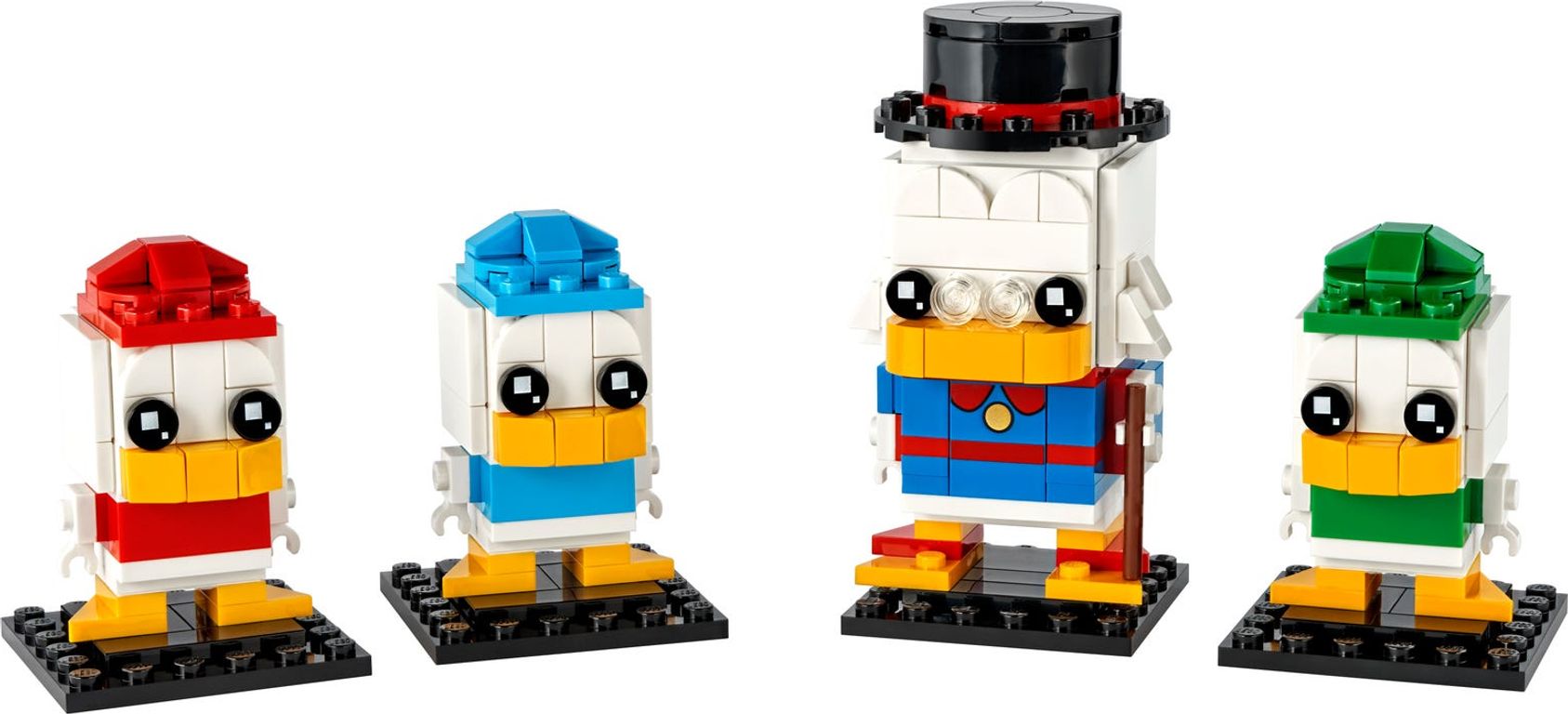 LEGO® BrickHeadz™ Scrooge McDuck with Huey, Dewey & Louie components