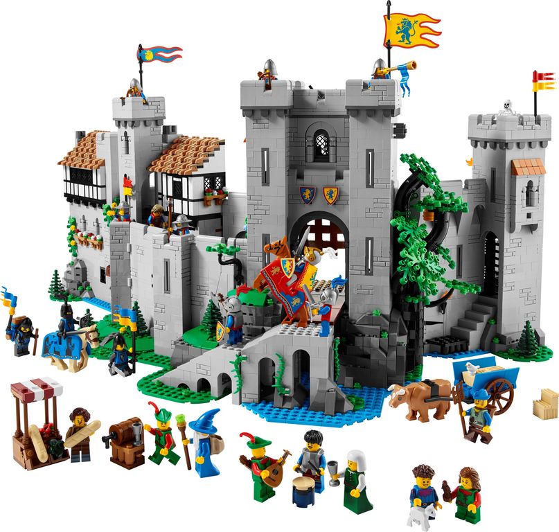 LEGO® Icons Lion Knights' Castle components