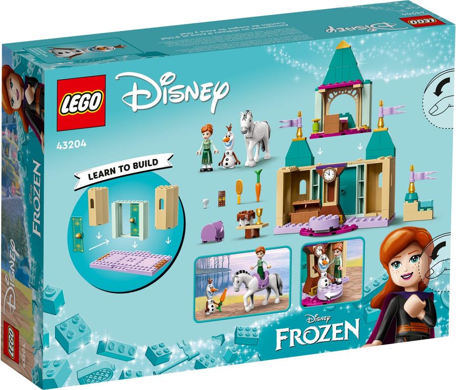 LEGO® Disney Anna and Olaf's Castle Fun back of the box