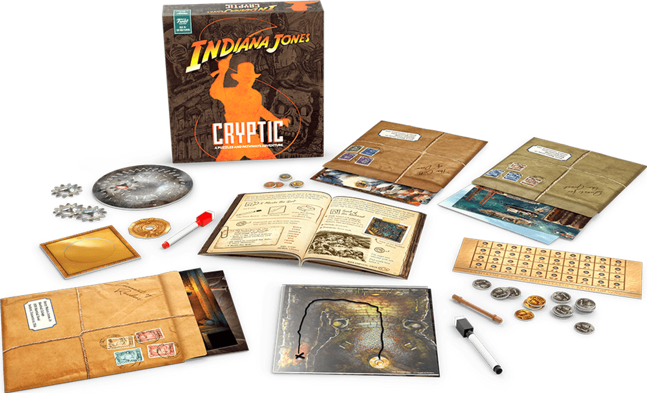 Indiana Jones: Cryptic – A Puzzles and Pathways Adventure composants