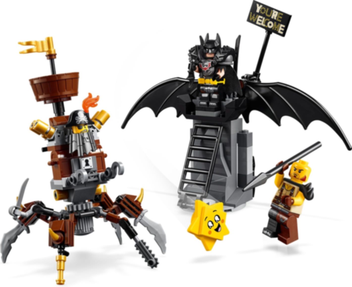 LEGO® Movie Batman™ y Barbagris Preparados para Luchar partes