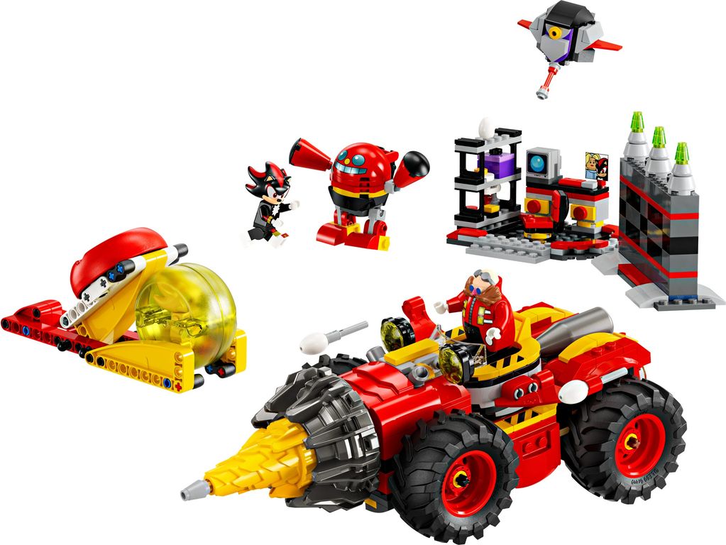 LEGO® Sonic The Hedgehog Super Sonic vs. Egg Drillster components