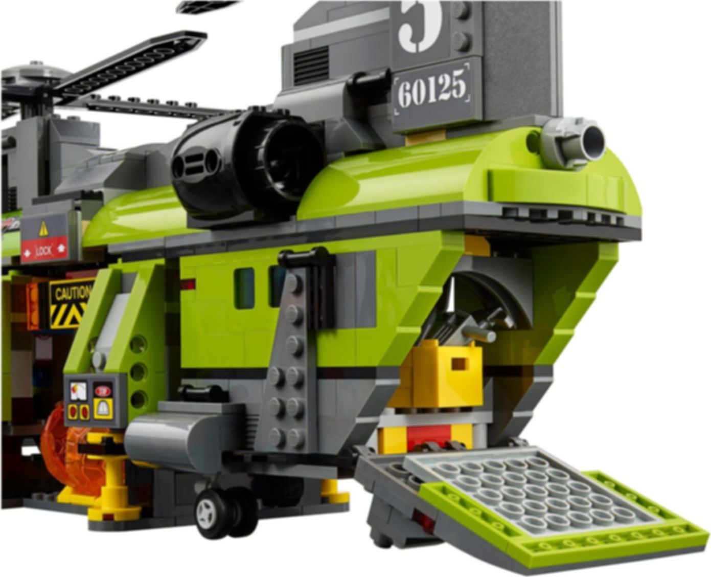 LEGO® City L'hélicoptère de transport du volcan composants