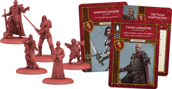 A Song of Ice & Fire: Tabletop Miniatures Game - Lannister Heroes I components