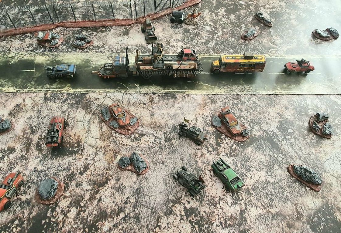 Gaslands: Ein Strategiespiel für Postapokalyptische Straßenkämpfe komponenten