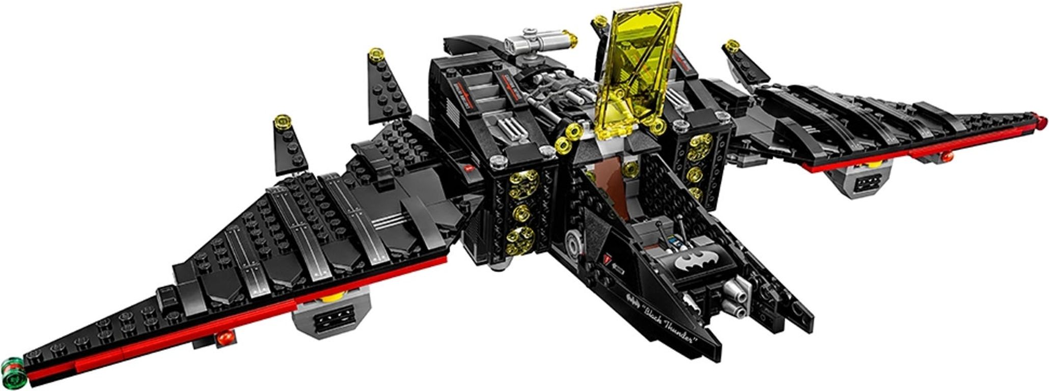 Lot of 2 LEGO Black Batwings Wing Batman Axle Pin Hole A4 