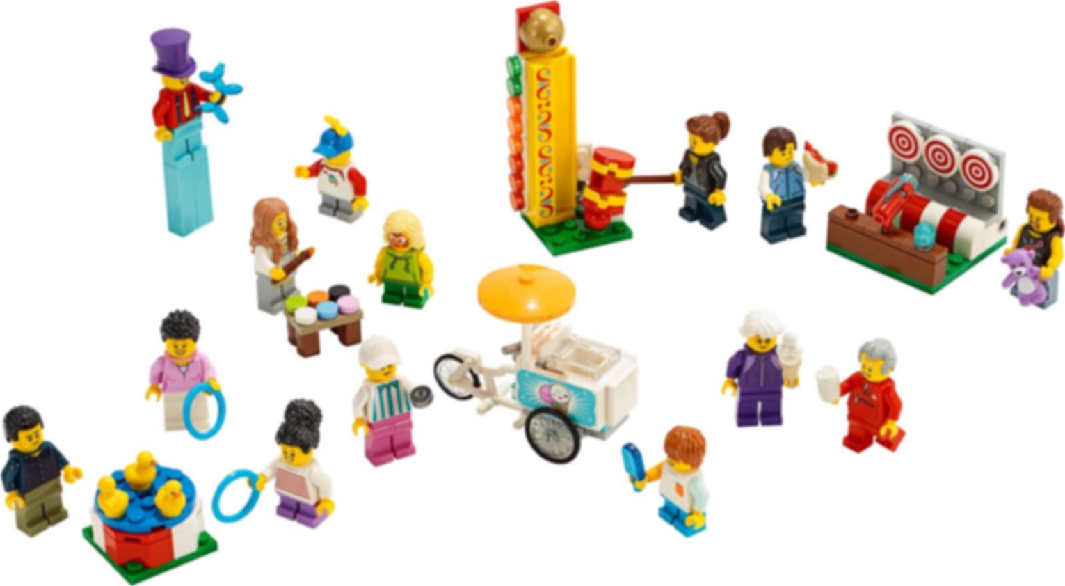 LEGO® City Ensemble de figurines - La fête foraine composants