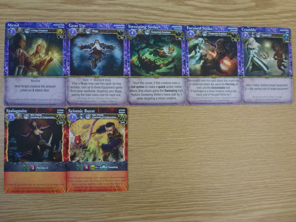 Mage Wars Academy: Warlord Expansion cartas