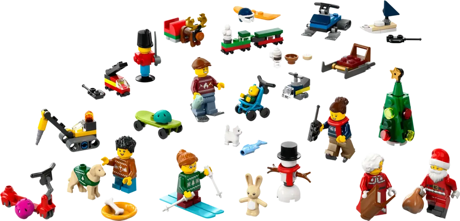 LEGO® City Advent Calendar 2024 components