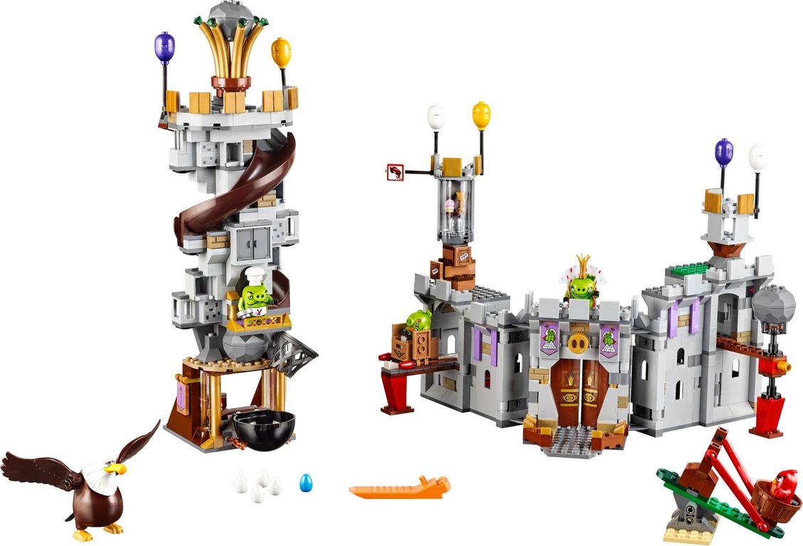 LEGO® Angry Birds Het kasteel van koning Pig componenten