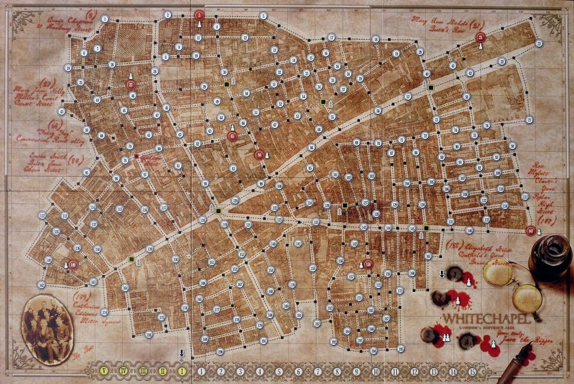 Letters from whitechapel game board