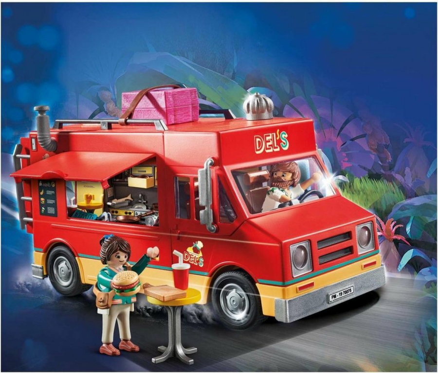 Playmobil® Movie Del's Food Truck components