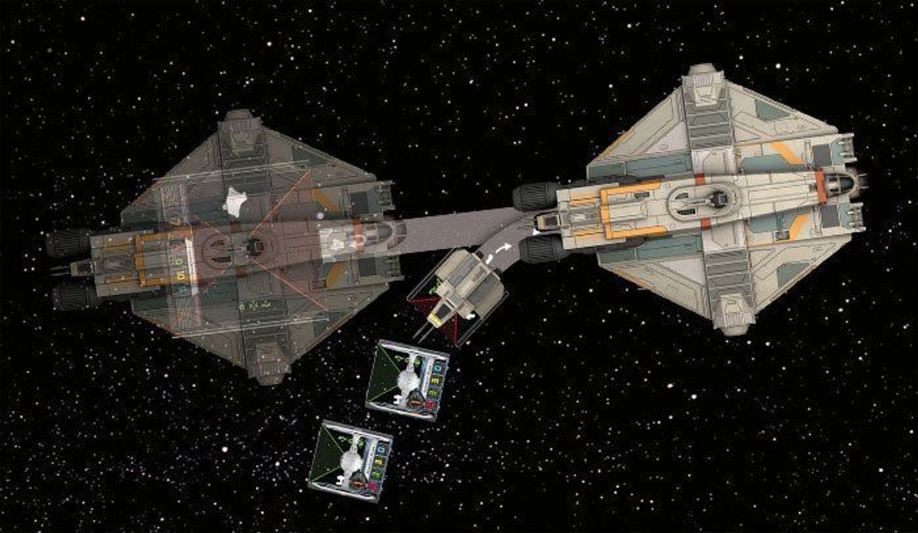 Star Wars: X-Wing Le jeu de figurines – Ghost composants