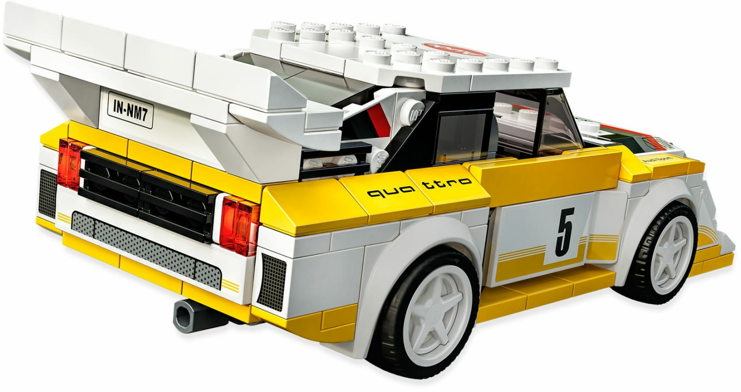 LEGO® Speed Champions 1985 Audi Sport quattro S1 back side