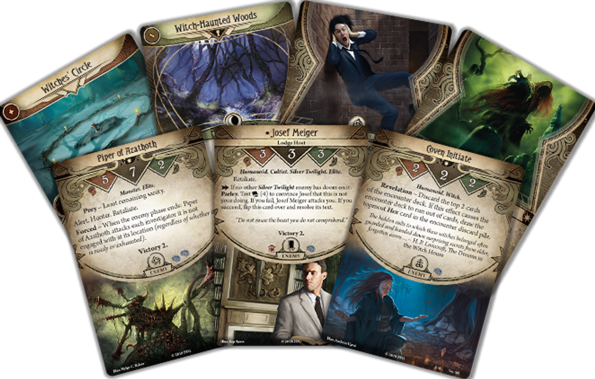 Arkham Horror: The Card Game – The Circle Undone: Investigator Expansion cards