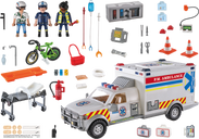 Playmobil® City Action Rescue Vehicles: Ambulance with Lights and Sound components