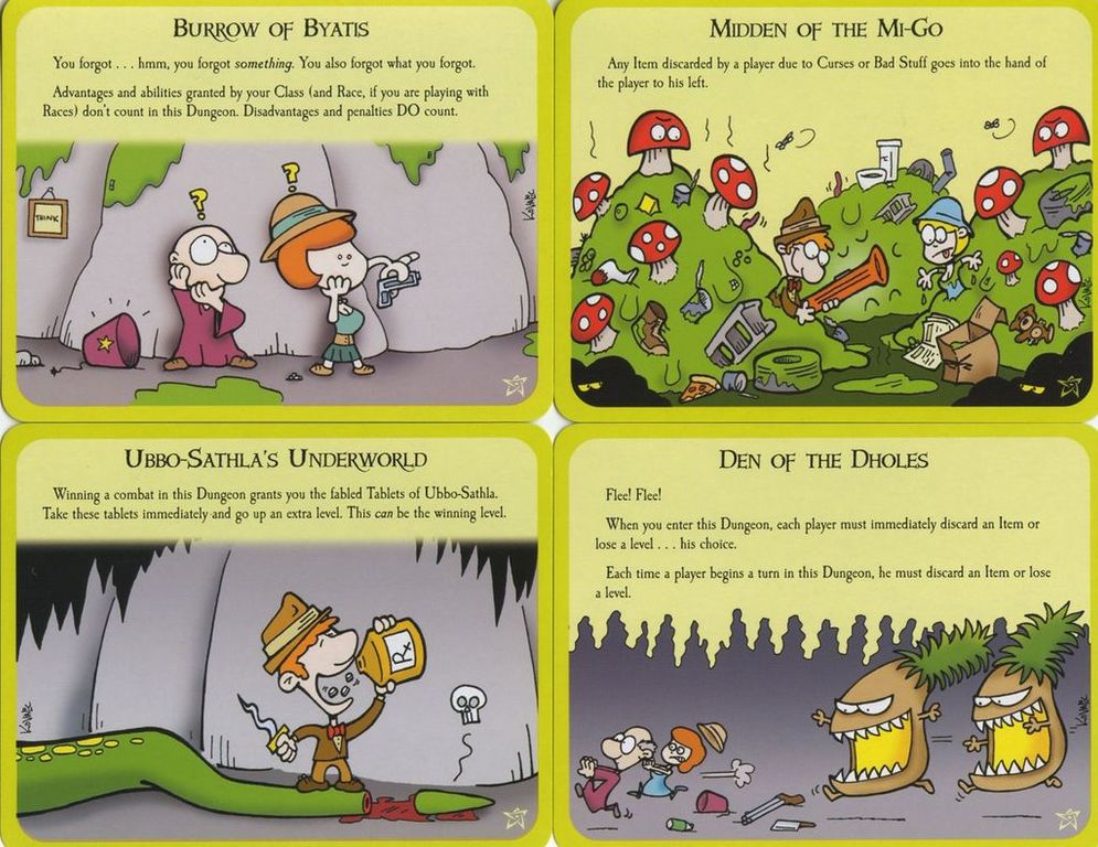 Munchkin Cthulhu 4: Oh my Grottes ! cartes