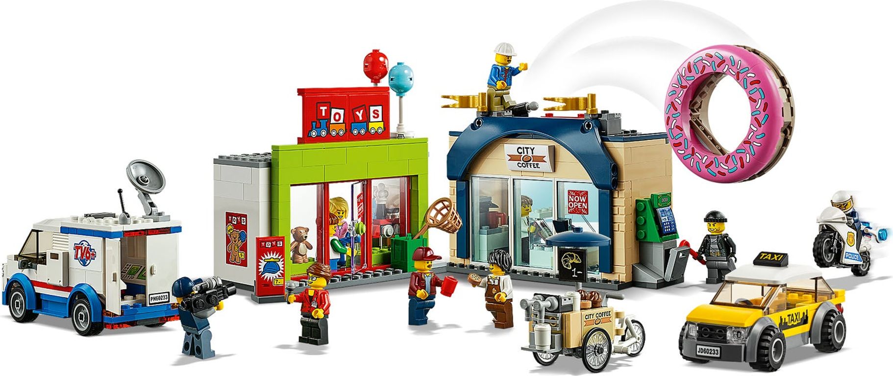 LEGO® City Donut Shop Opening components²
