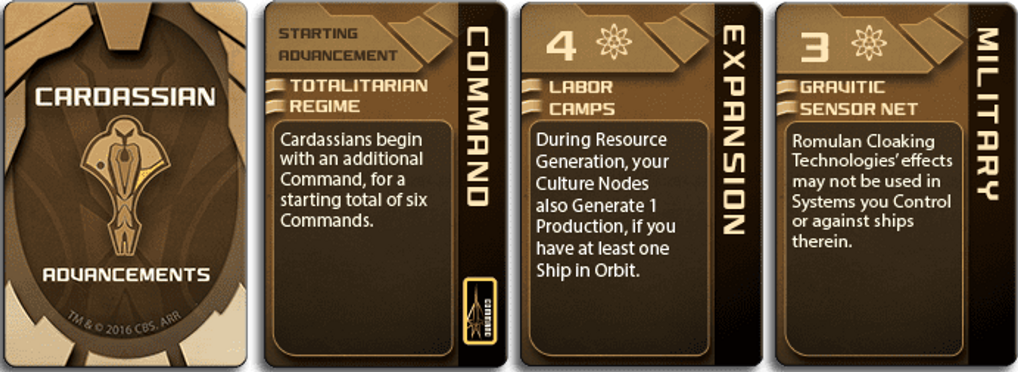 Star Trek: Ascendancy - Cardassian Union karten