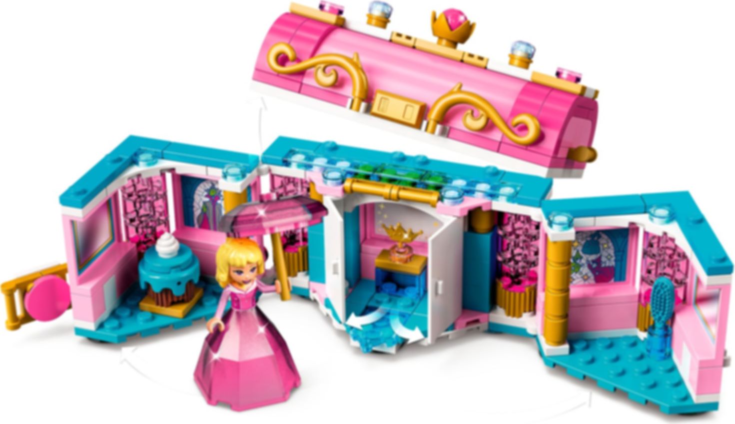 LEGO® Disney Auroras, Meridas und Tianas Zauberwerke komponenten