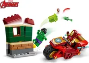 LEGO® Marvel Iron Man con Moto y Hulk