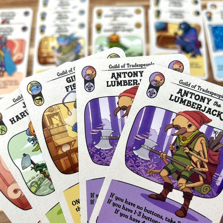 The Glorious Guilds of Buttonville cards