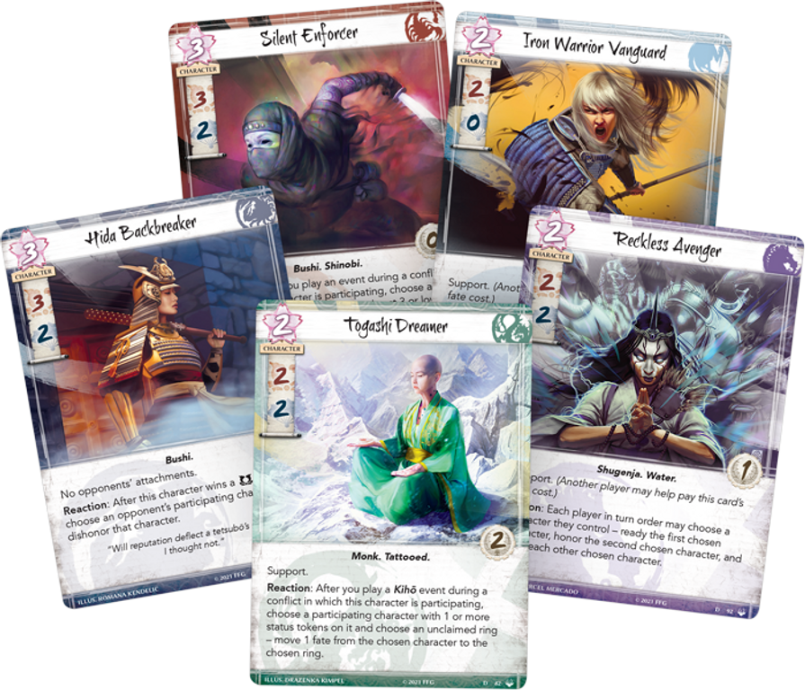 Legend of the Five Rings: The Card Game – Under Fu Leng's Shadow cards