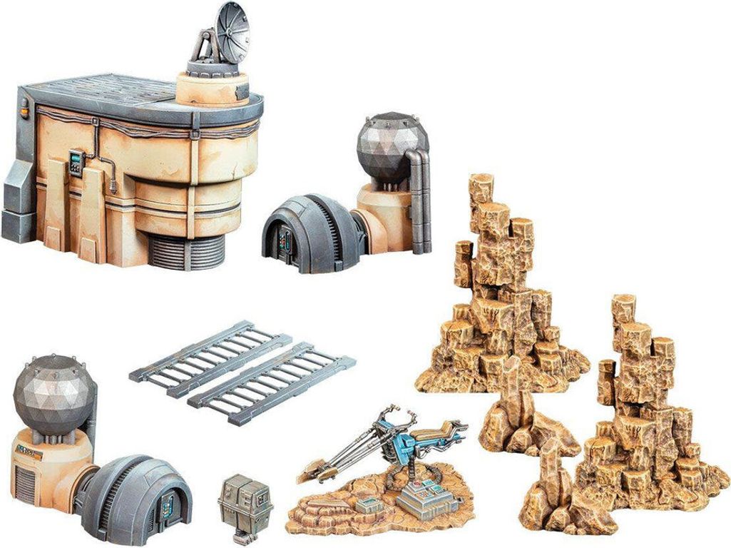 Star Wars: Shatterpoint - Ground Cover Terrain Pack componenten