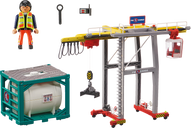 Playmobil® City Action Cargo Crane with Container components