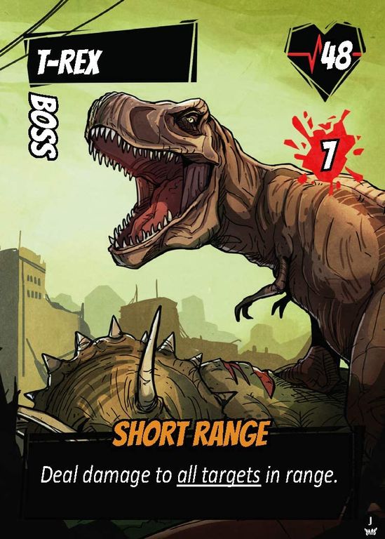 Maximum Apocalypse: Jurassic Perils dinosaurio carta