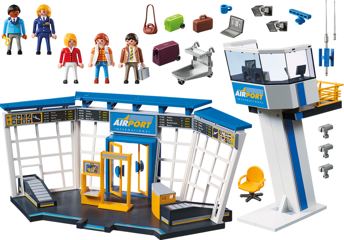 Playmobil® City Action Luchthaven met verkeerstoren componenten