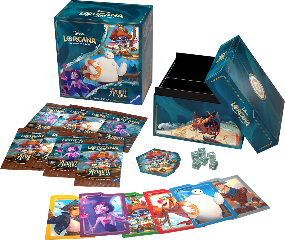 Disney Lorcana: Azurite Sea - Illumineer’s Trove componenti