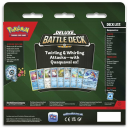 Pokémon TCG: Quaquaval ex Deluxe Battle Deck achterkant van de doos
