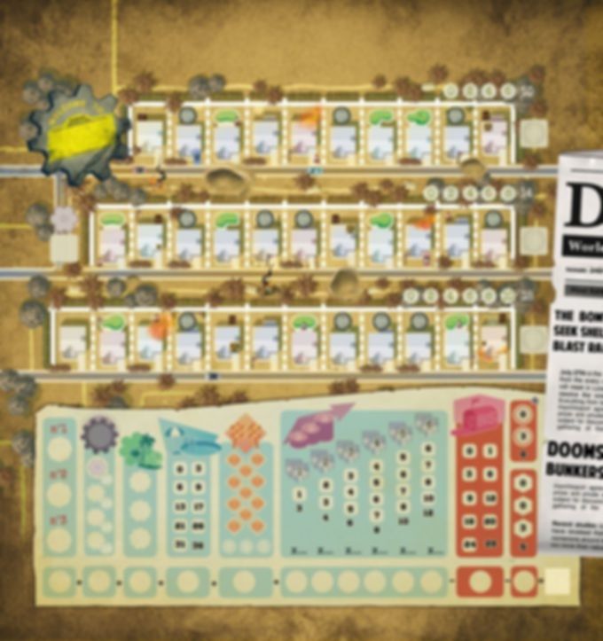 Welcome To...: Doomsday Thematic Neighborhood game board