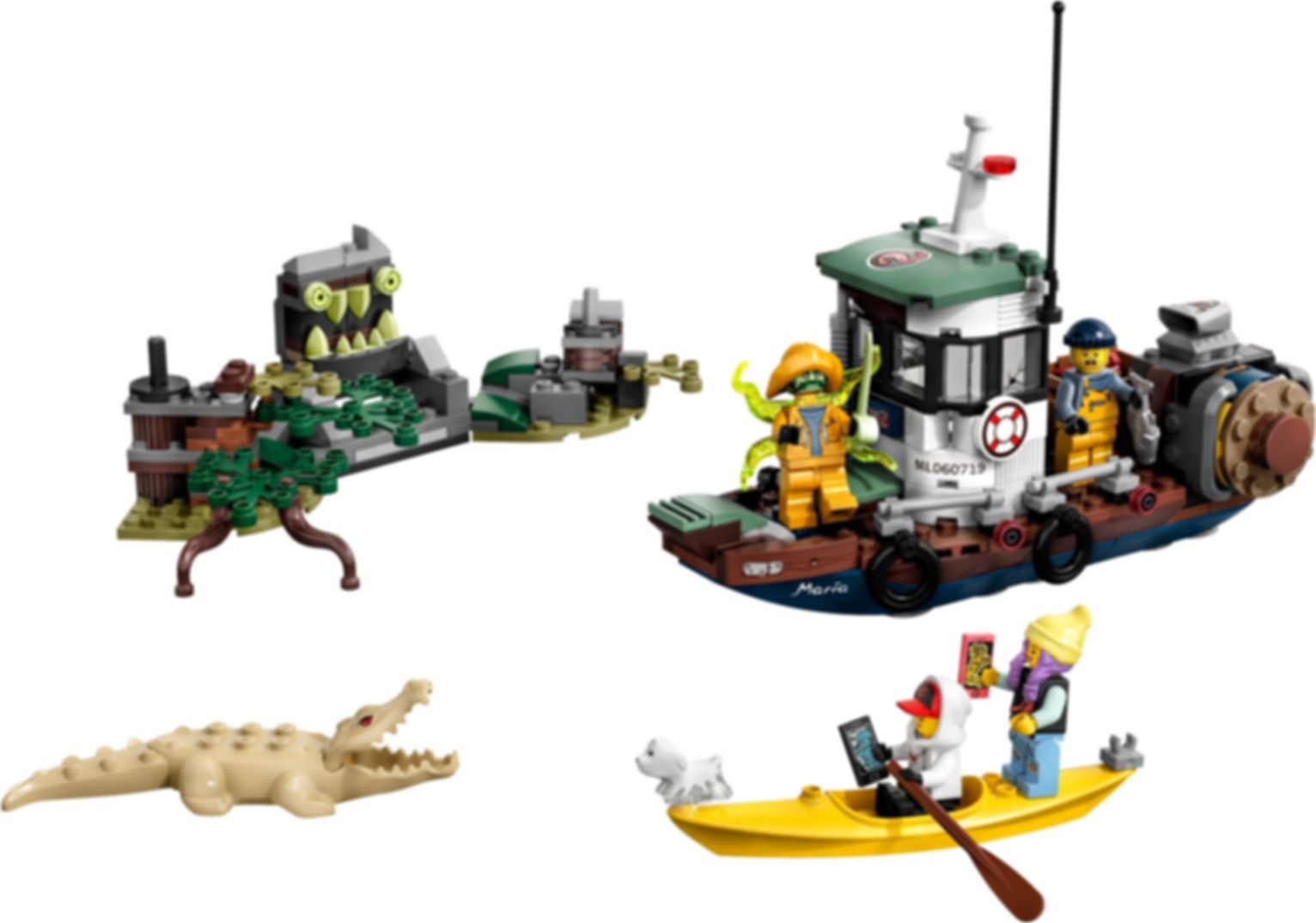 LEGO® Hidden Side Wrecked Shrimp Boat components