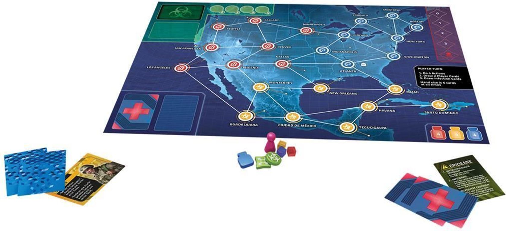 Pandemic: Hot Zone - North America composants