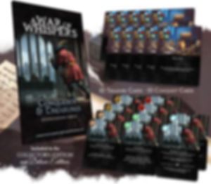 A War of Whispers: Conquests & Treasures components