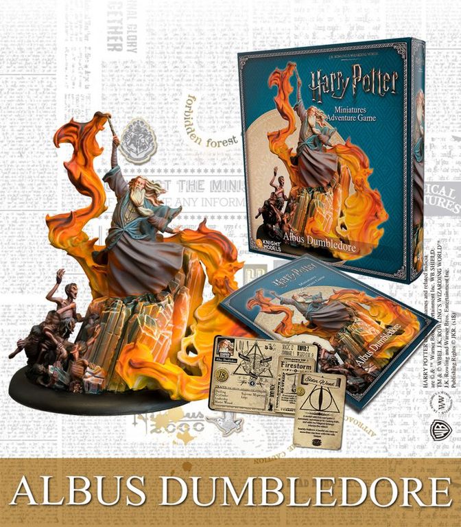Harry Potter Miniatures Adventure Game: Albus Dumbledore Expansion components