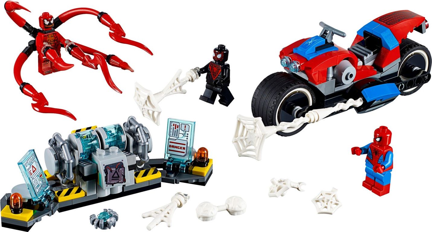 LEGO® Marvel Rescate en Moto de Spider-Man partes