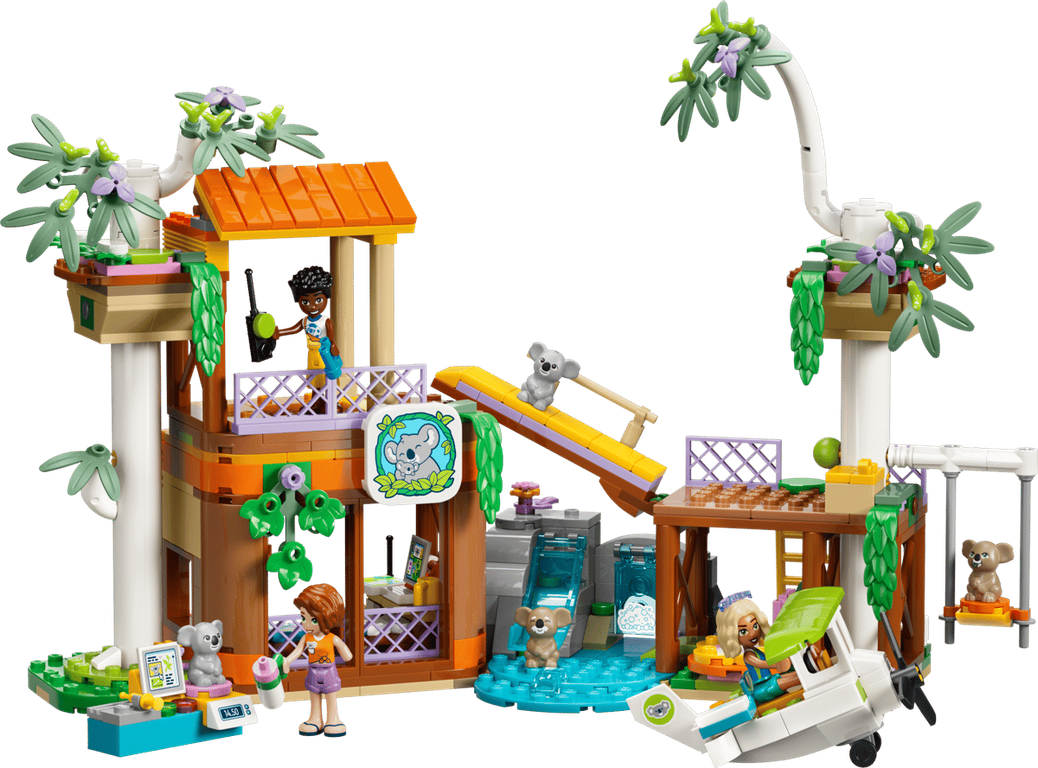 LEGO® Friends Koala Habitat & Care Center components